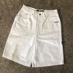 Men’s White Carpenter Mecca jean shorts 34x11
